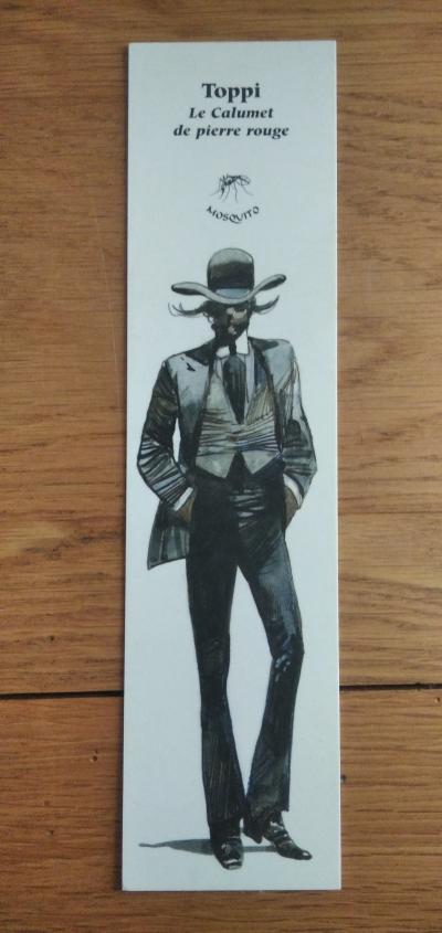 Marque Page Le Calumet de Pierre Rouge , Toppi ( 50 x 200 mm , Mosquito 2005 )
