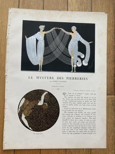 ERTE ART DECO LE MYSTERE DES PIERRERIES FLAMENT NOEL 1926 Romain de Tirtoff art