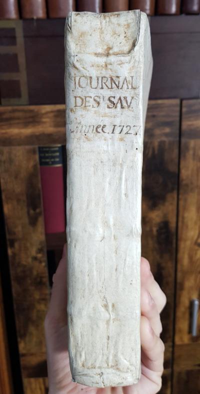 Le Journal des Scavans 1727 Original Edition Hardcover Vellum Paris