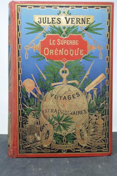 Jules Verne Le Superbe Or�noque Hetzel Globe Gold Edition 1898 Hardcover