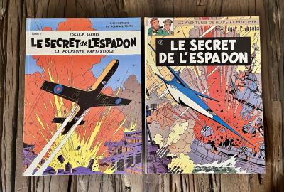 BLAKE ET MORTIMER:LE SECRET DE L ESPADON 1 2 EO DOS IMPR 70 CRAQUANT NEUF JACOBS