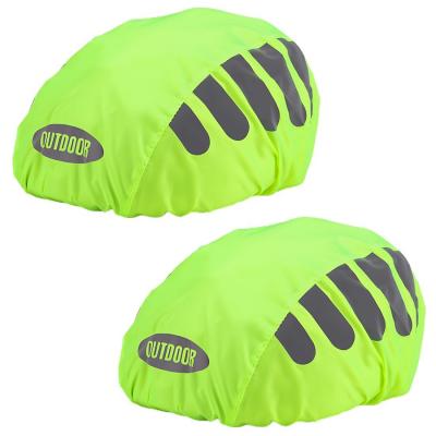 2 Pcs Housse de Protection Contre la Pluie pour Casque de v�lo avec Bandes r�...