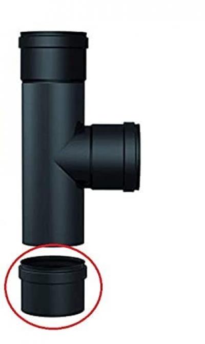 Bouchon de condensation 80 mm ferm� en silicone conduit de chemin�e granul�s ...