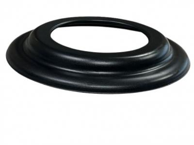 Rosace noire pour po�les � granul�s et tuyau noir pour conduit de fum�e D 80 mm
