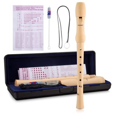 Fl�te � bec baroque � 8 trous, enregistreur soprano en do fabriqu� en bois d'...