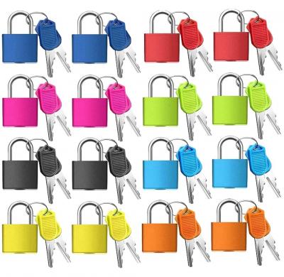 16 Pcs Cadenas Multicolore,Mini Cadenas � Bagage,Serrures de Valise avec Cl�s...