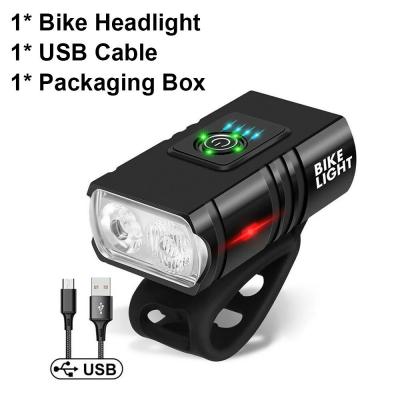 Potente linterna de bicicleta 1000LM recargable USB faro primera bicicleta...