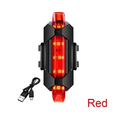 Feu avant de v�lo Rechargeable USB, feu arri�re rouge, facile � installer, 3 Mod