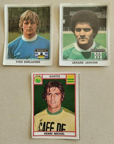 Lot de 3 Autocollants Stickers Images Football 78 Panini Fran�ais