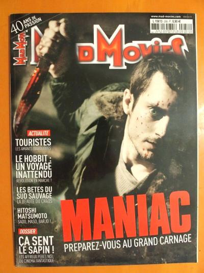 MAD MOVIES N� 258 du 12-2012  Maniac  Le Hobbit un voyage inattendu  Touristes