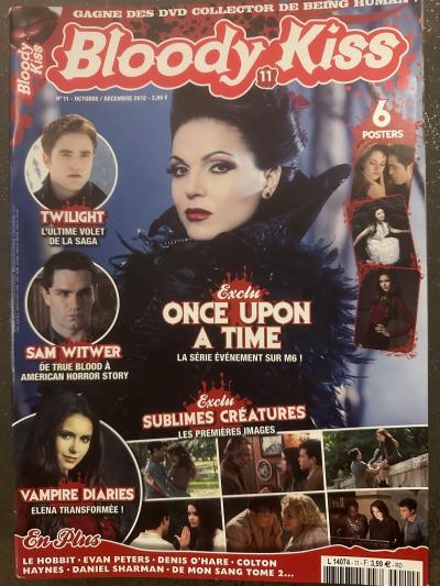 Magazine Bloody Kiss 11, Once upon a Time, Twilight, Vampire Diaries, Le Hobbit