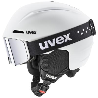 viti Set, Casque et Lunettes de Ski, Enfant Unisexe, White Matt, 5155 cm