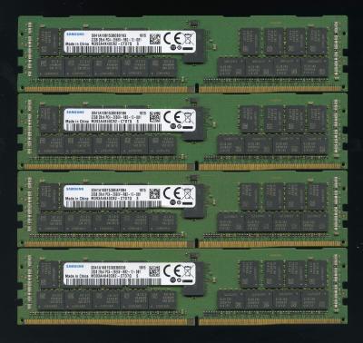 Samsung 128GB (4 X 32GB) PC4 2666V PC4 21300 DDR4 Reg ECC Ram M393A4K40CB2 CTD7Q