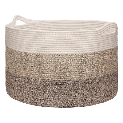 XXXL Panier � linge, dimensions D55 x H35 cm, Panier tress� pour couverture d...
