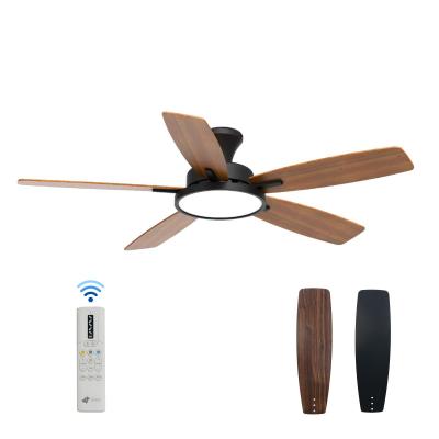 Ventilateur de plafond 132 cm avec lumi�re LED, moteur DC silencieux, 6 vites...