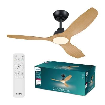 Ventilateur de plafond   Philips   Olas   Pales fixes   Diametre 132 cm   Noir-B