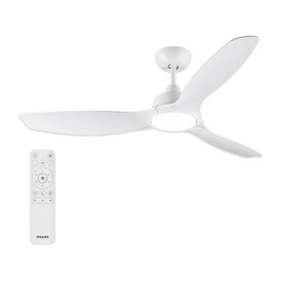 Ventilateur de plafond   Philips   Pales fixes   Lumiere blanche r�glable  Blanc