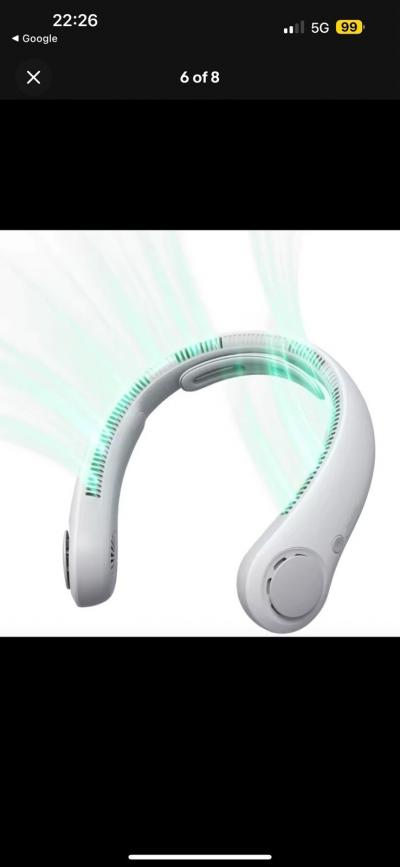 Ventilateur de cou portable rechargeable   Refroidissement mains libres