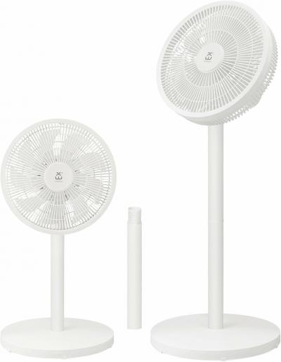 EXTRASTAR Ventilateur sur Pied R�glable en Hauteur, 3 Vitesses, Oscillation Auto