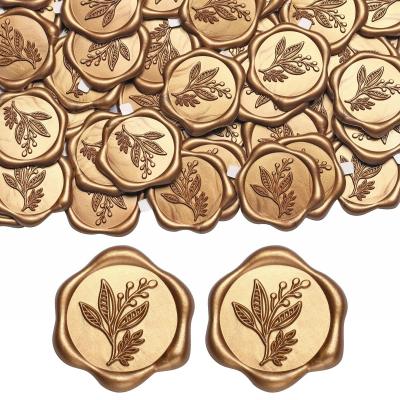 Lot de 50 autocollants de cire  Dor�  Pour mariage, anniversaire, f�te