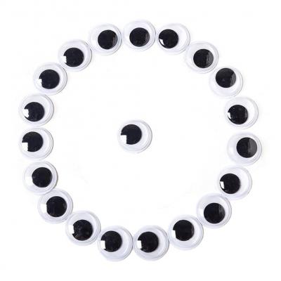 Lot de 300 yeux mobiles autocollants  18 mm  Yeux en plastique  Yeux mobiles ...