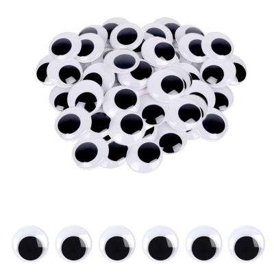 Lot de 50 yeux mobiles autocollants  30 mm  Yeux en plastique pour bricolage,...