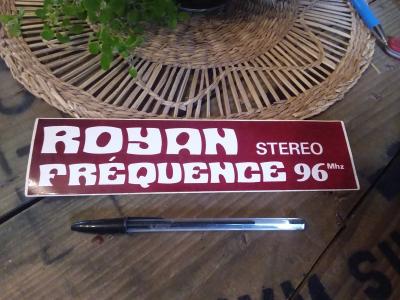 ancien autocollant radio FM Royan