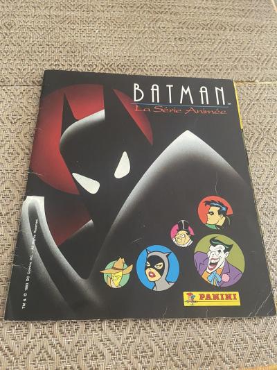 ALBUM IMAGE AUTOCOLLANT PANINI BATMAN LA S�RIE ANIM�E 1993 VIDE FR