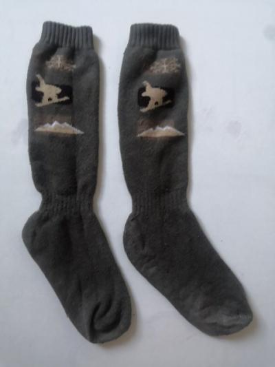 Paire de Chaussettes SKI Neige 35 38  VERT sport d'hiver mixte