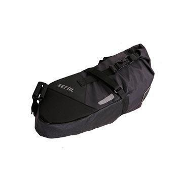 Sacoche de selle velo zefal z adventure r5 pour 5l noir etanche fixation scratch