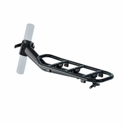 Porte bagage velo arriere sur tige de selle racktime clip it 2.0 noir compatible