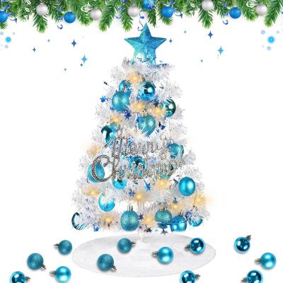 Mini Sapin de Noel Artificiel de 60cm avec 29 D�coration de No�l, Boules de N...