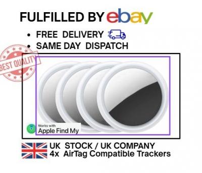 4X AirTag Trackers Compatible pour Apple Find My | Portefeuille Cl� Animal Localisateur GPS