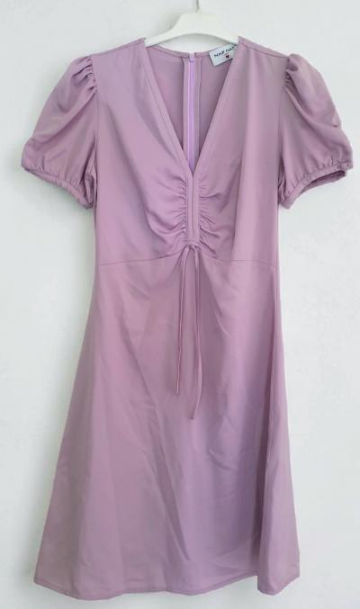 Robe patineuse lilas Naf Naf   Taille 36   Manches bouffantes   NEUVE