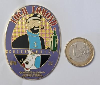 PIN'S LOCH LOMOND WHISKY  CAPITAINE HADDOCK & MILOU LAVANDE    HERGE TINTIN