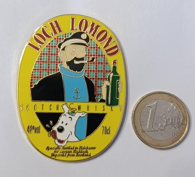 PIN'S LOCH LOMOND WHISKY  CAPITAINE HADDOCK & MILOU JAUNE   HERGE TINTIN