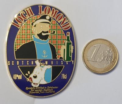 GRAND PIN'S LOCH LOMOND WHISKY  CAPITAINE HADDOCK & MILOU  VIOLET   HERGE TINTIN