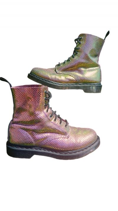 Dr martens 1460 holographique iris� reptile multicolore 40 rare