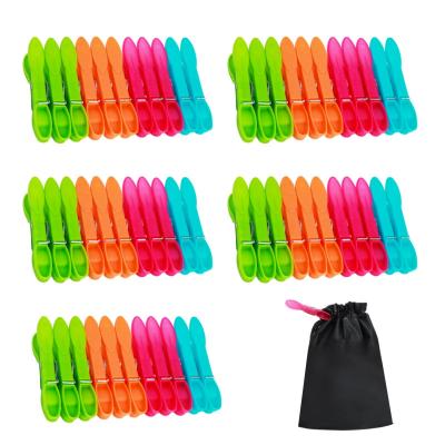 Pince a Linge 60 Pi�ces Epingle a Linge avec Sac,Pince � Linge en Plastique a...