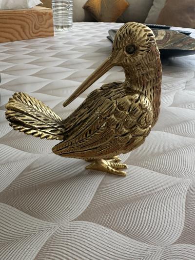D�coration Oiseau En Laiton Massif