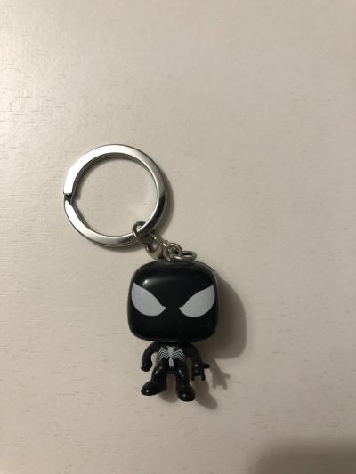 Funko Pocket Pop Keychain Black Suit Spider Man Hot Topic Exclusive Marvel