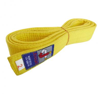Ceinture Jukado Jaune Judo Karat� Comp�tition Arts Martiaux Coton Lourd 220 cm