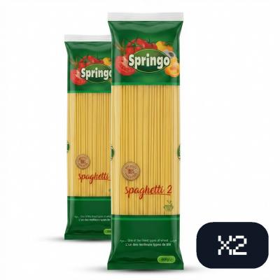 SPRINGO   Spaghetti   P�tes alimentaires   Bl� dur   Pack de 2 paquets 500g