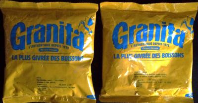 12 Sachet Granita� de 500g. Pour boisson givr�e Saveur COLA ou TROPICAL BLEU