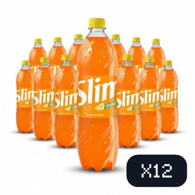Hamoud   Soda orange   Boisson gazeuse   Bouteille 1 L (lot de 12)