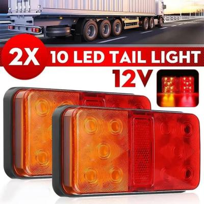 2X FEUX ARRIERE LED 12V Remorque Camion Caravane Voiture Clignotant Feu Stop