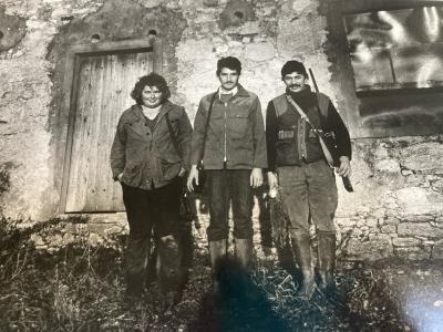 Originale Photo Chasse Portrait Li�vre Jean Pierre Chopin 1980 Photographie Art