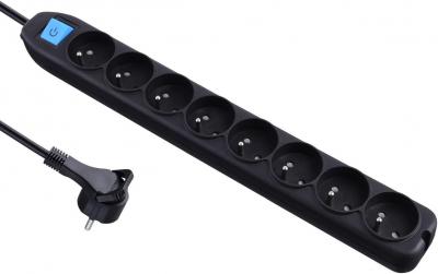 �tabli bois A 100x75, plateau h�tre, 8 prises IP20, c�ble 1,5 m