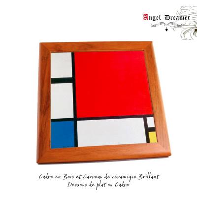 Carrelage Piet Mondrian Composition II Art Abstrait Carreau Imprim� C�ramique