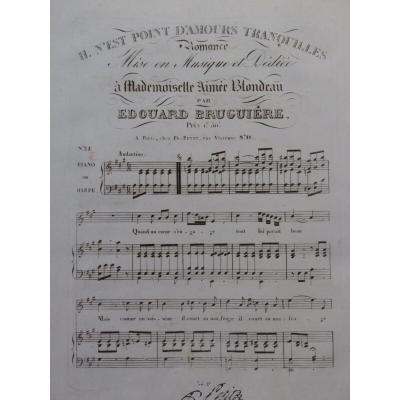Brugui�re �douard Non Ci Sono Amori Tranquilli Pianoforte Canto Ca1830